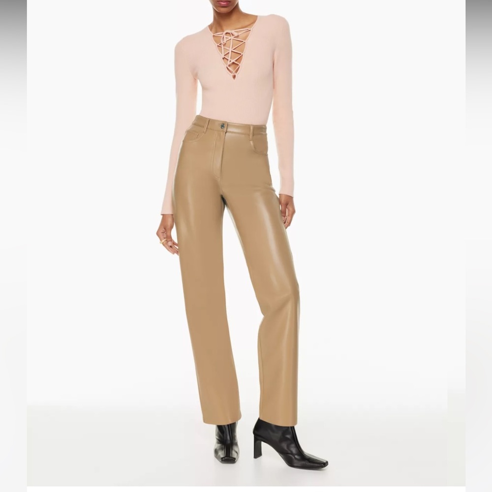 Aritzia Wilfred Melina Leather Pant Size 6